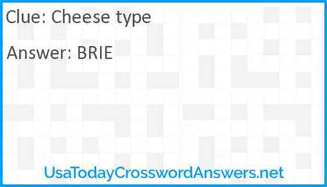 crossword clue cheese type